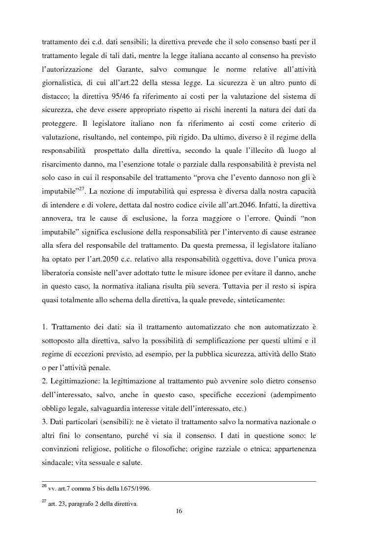 Anteprima della tesi: La tutela dei dati personali su Internet, Pagina 10