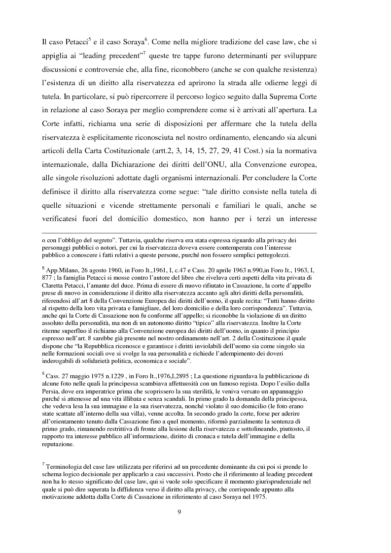 Anteprima della tesi: La tutela dei dati personali su Internet, Pagina 3