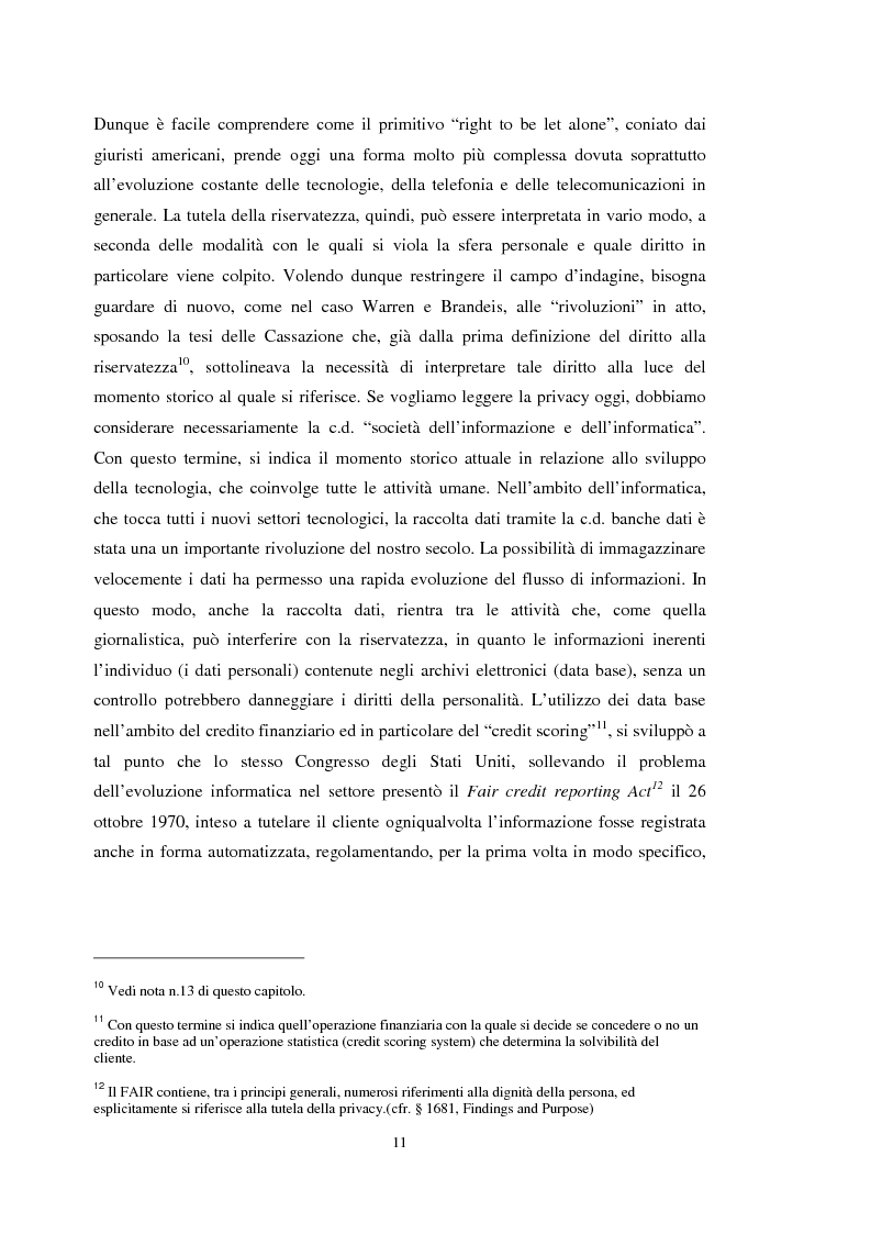 Anteprima della tesi: La tutela dei dati personali su Internet, Pagina 5