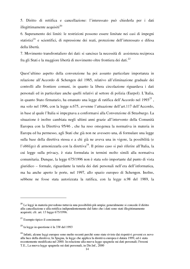Anteprima della tesi: La tutela dei dati personali su Internet, Pagina 8