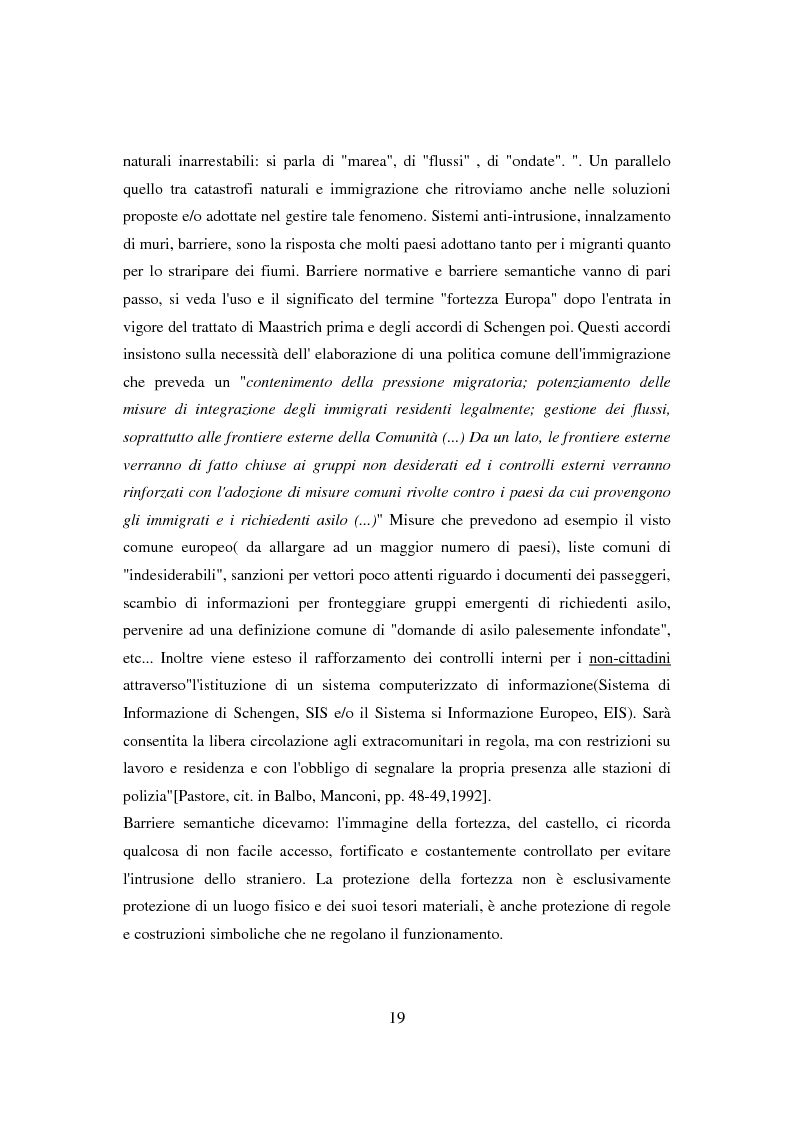 Anteprima della tesi: Il ponte spezzato. Richiedenti asilo politico a Milano tra società di arrivo e possibilità di socializzazione, Pagina 15