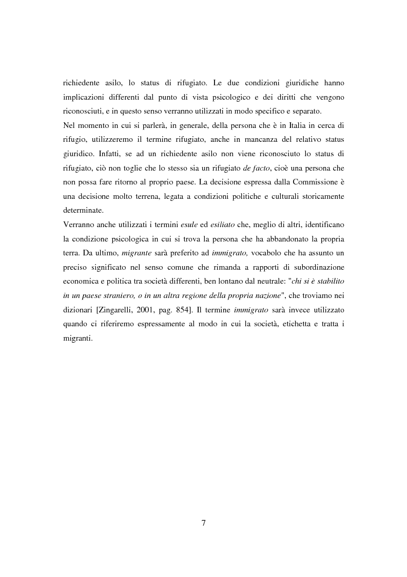 Anteprima della tesi: Il ponte spezzato. Richiedenti asilo politico a Milano tra società di arrivo e possibilità di socializzazione, Pagina 3