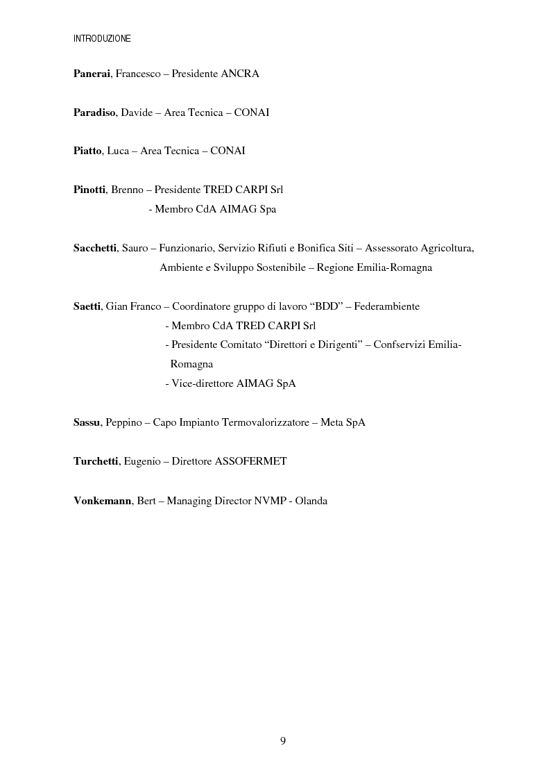 Anteprima della tesi: La gestione dei beni durevoli dismessi: creazione del sistema nazionale di raccolta, recupero e riciclaggio, Pagina 9