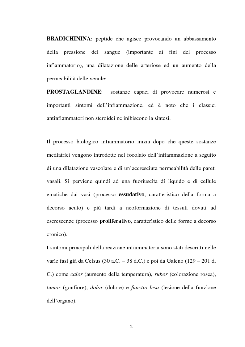 Anteprima della tesi: Aspetti farmacologici di due importanti inibitori delle COX-2: Celecoxib e Rofecoxib, Pagina 2