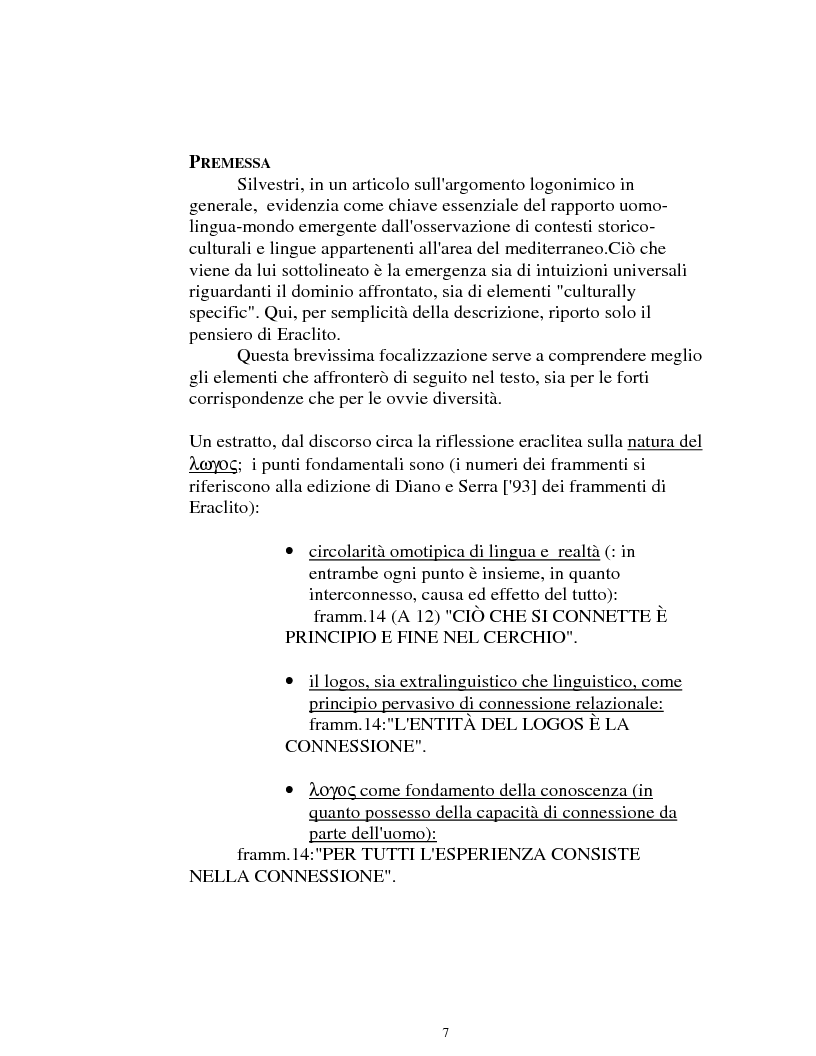 Anteprima della tesi: I logonimi nella lingua quechua, Pagina 7