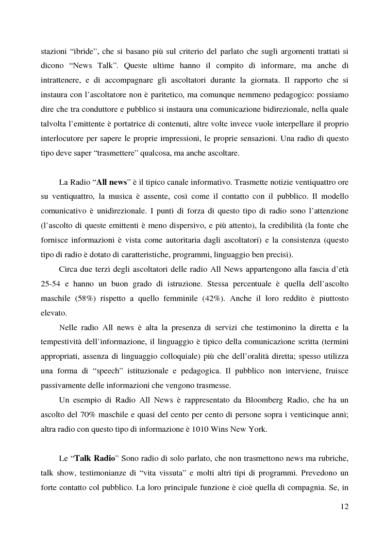 Anteprima della tesi: La radio di informazione. Il caso Radio 24, Pagina 6