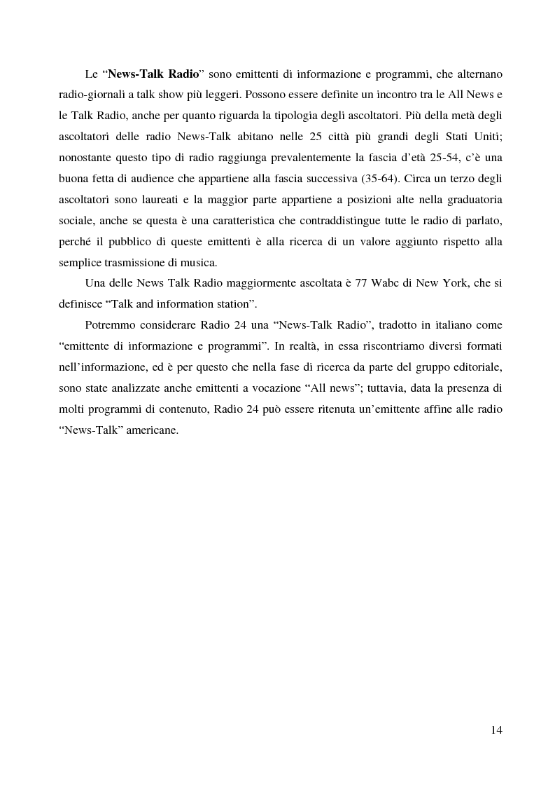 Anteprima della tesi: La radio di informazione. Il caso Radio 24, Pagina 8