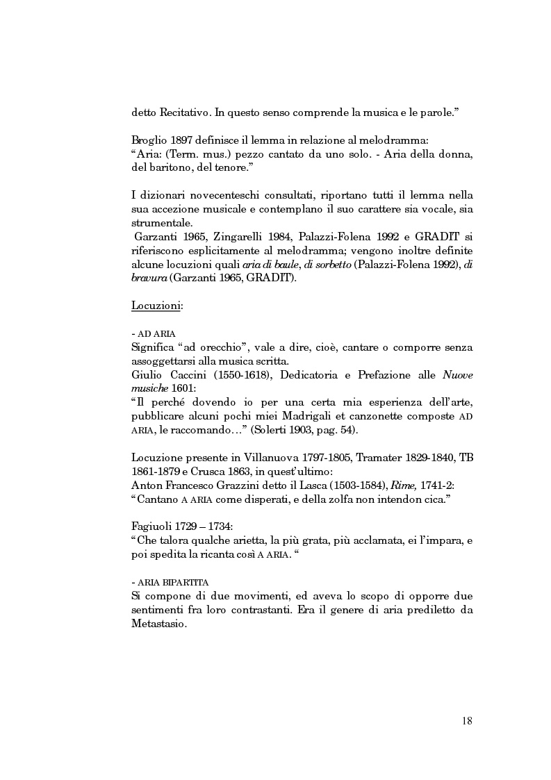 Anteprima della tesi: Lessico operistico, Pagina 7