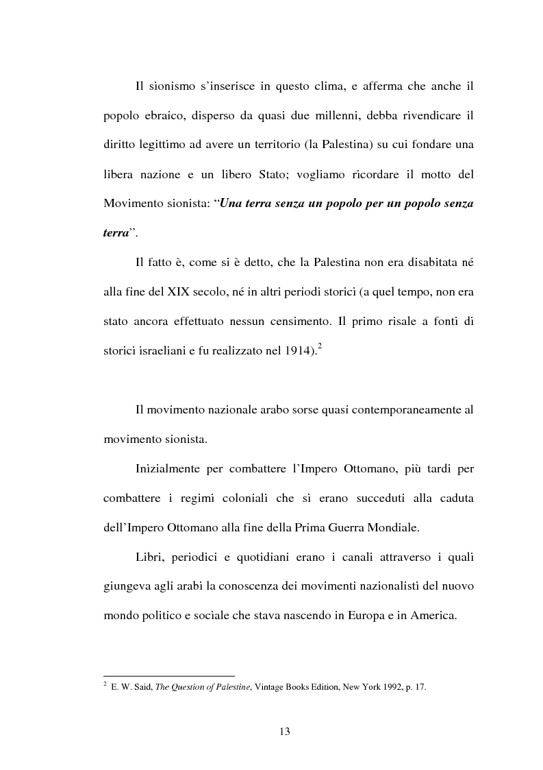Anteprima della tesi: L'identità palestinese - La genesi di una coscienza nazionale, Pagina 15