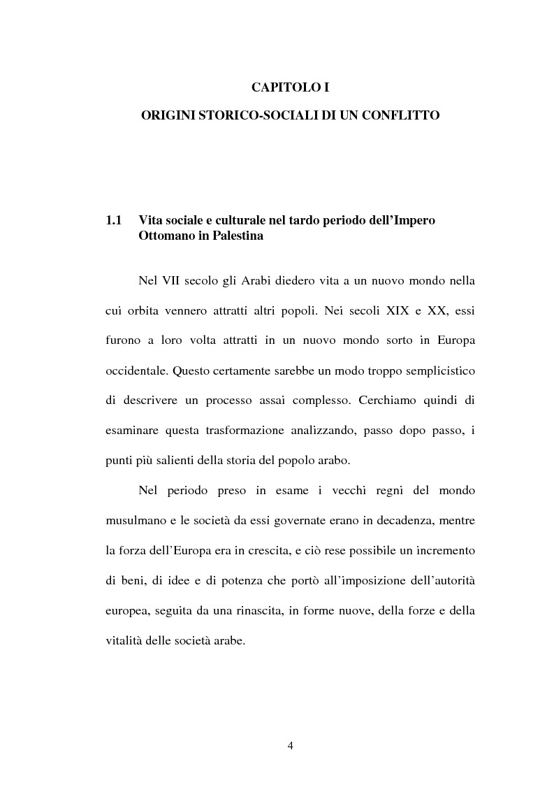Anteprima della tesi: L'identità palestinese - La genesi di una coscienza nazionale, Pagina 4