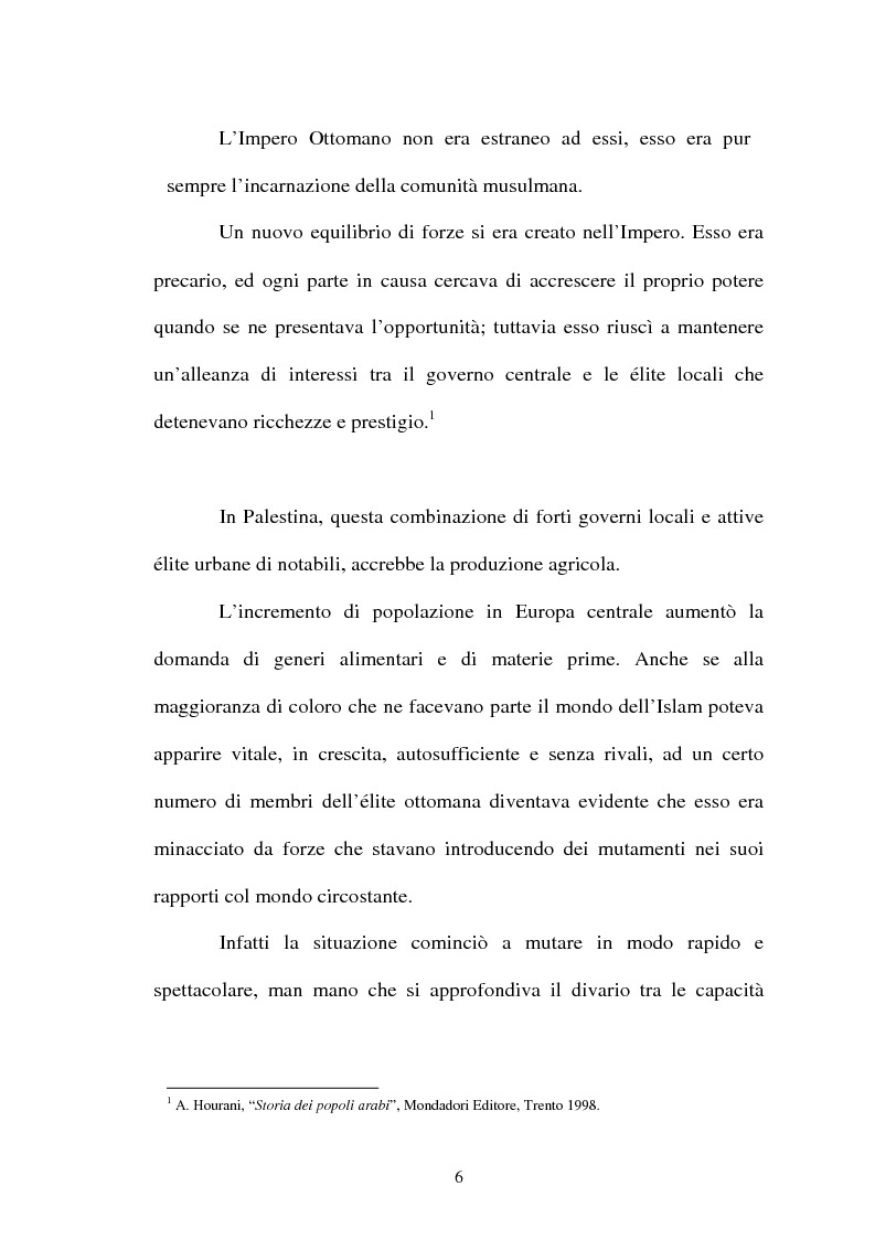 Anteprima della tesi: L'identità palestinese - La genesi di una coscienza nazionale, Pagina 6