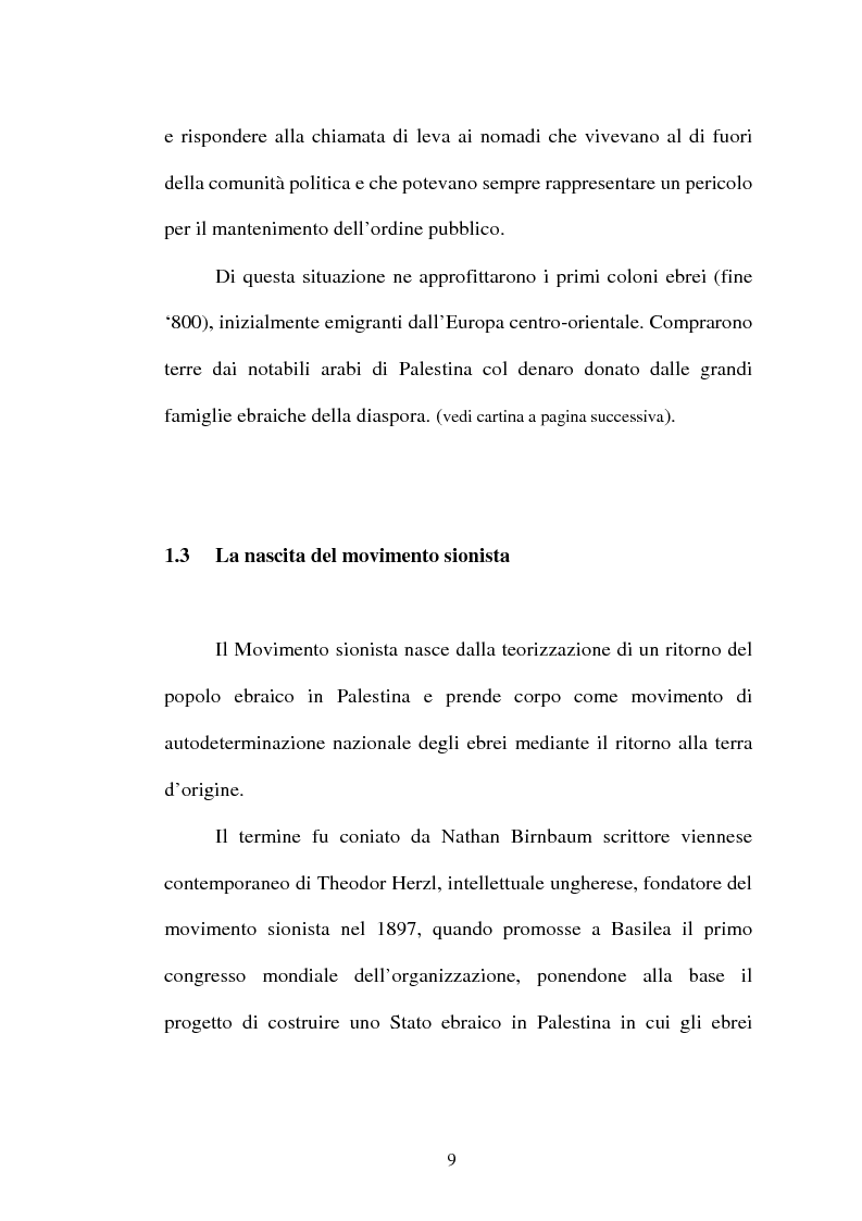 Anteprima della tesi: L'identità palestinese - La genesi di una coscienza nazionale, Pagina 9