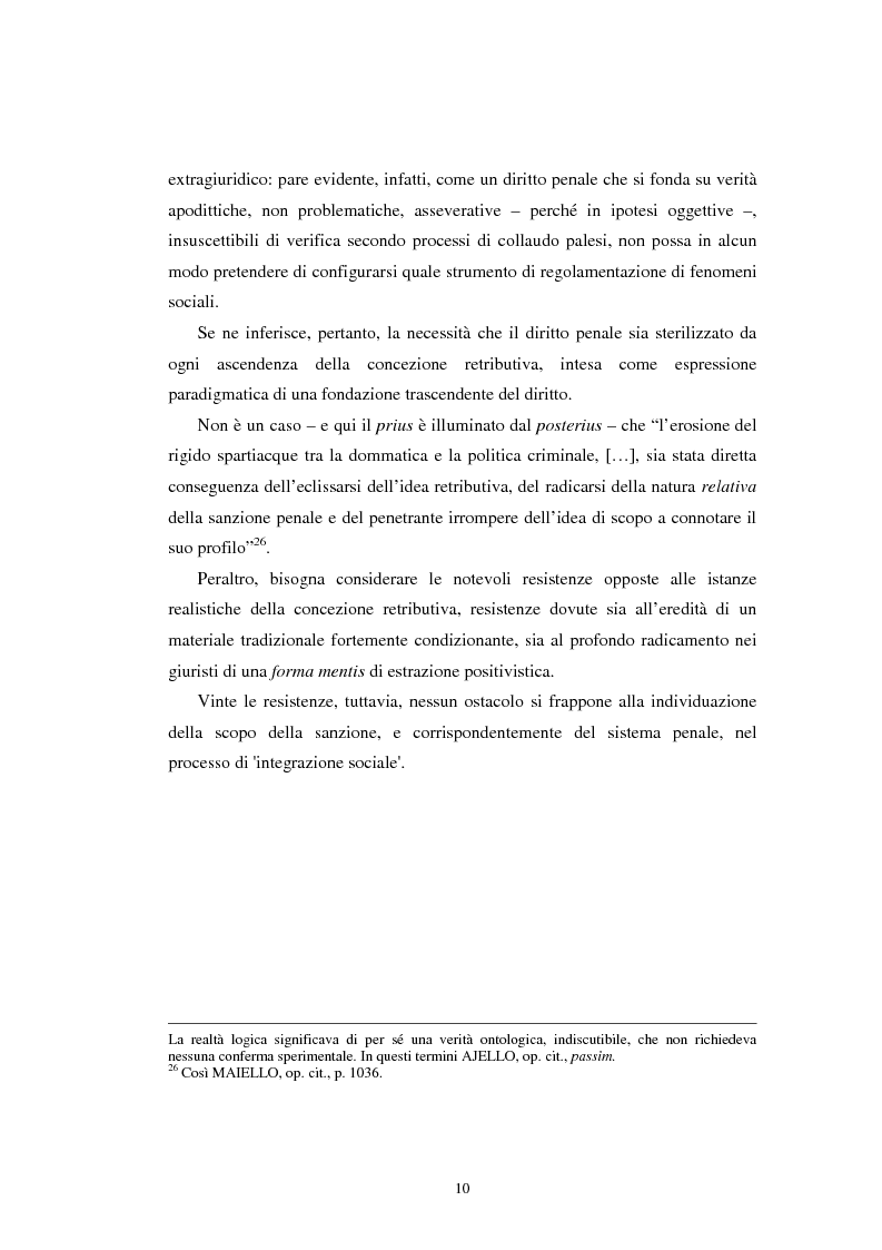 Anteprima della tesi: Istituti clemenziali in diritto penale: profili di legittimità costituzionale e di politica criminale, Pagina 15
