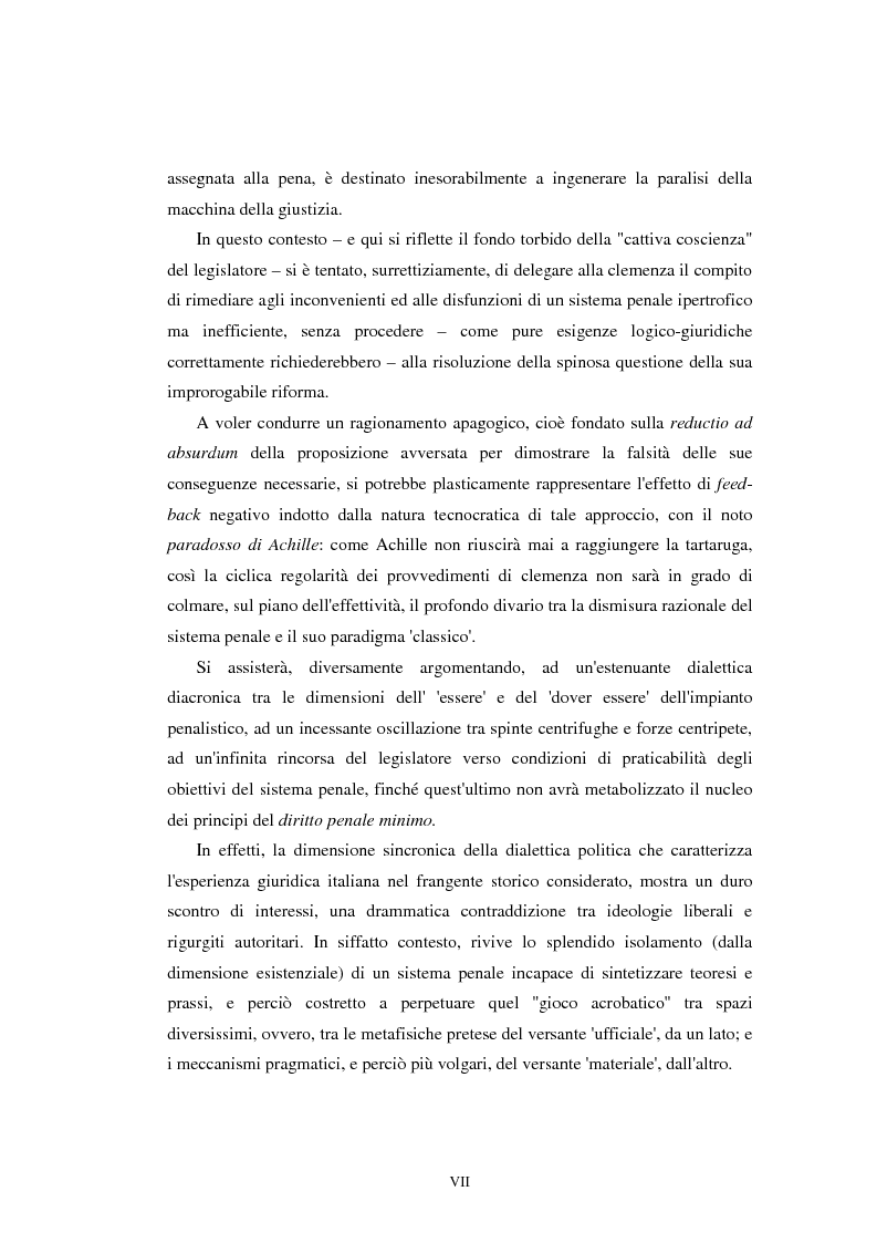 Anteprima della tesi: Istituti clemenziali in diritto penale: profili di legittimità costituzionale e di politica criminale, Pagina 3