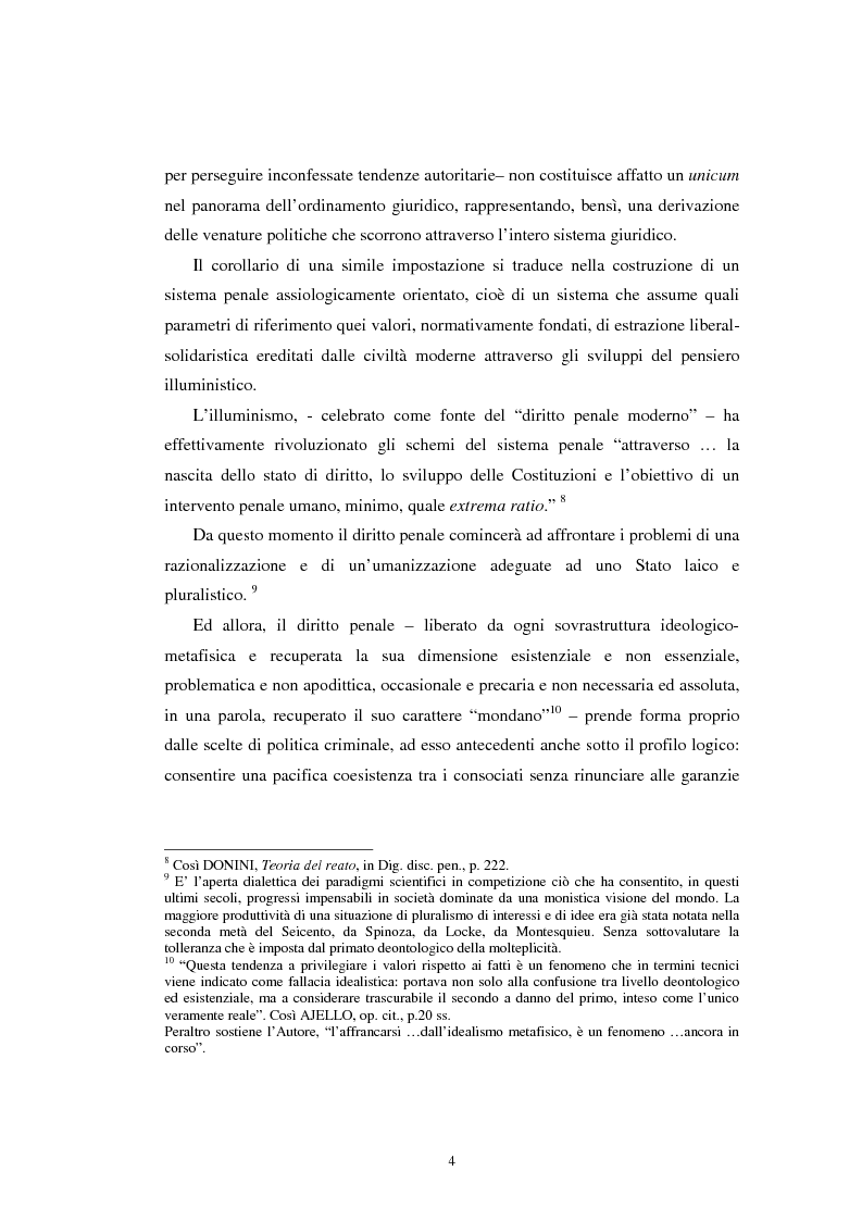 Anteprima della tesi: Istituti clemenziali in diritto penale: profili di legittimità costituzionale e di politica criminale, Pagina 9