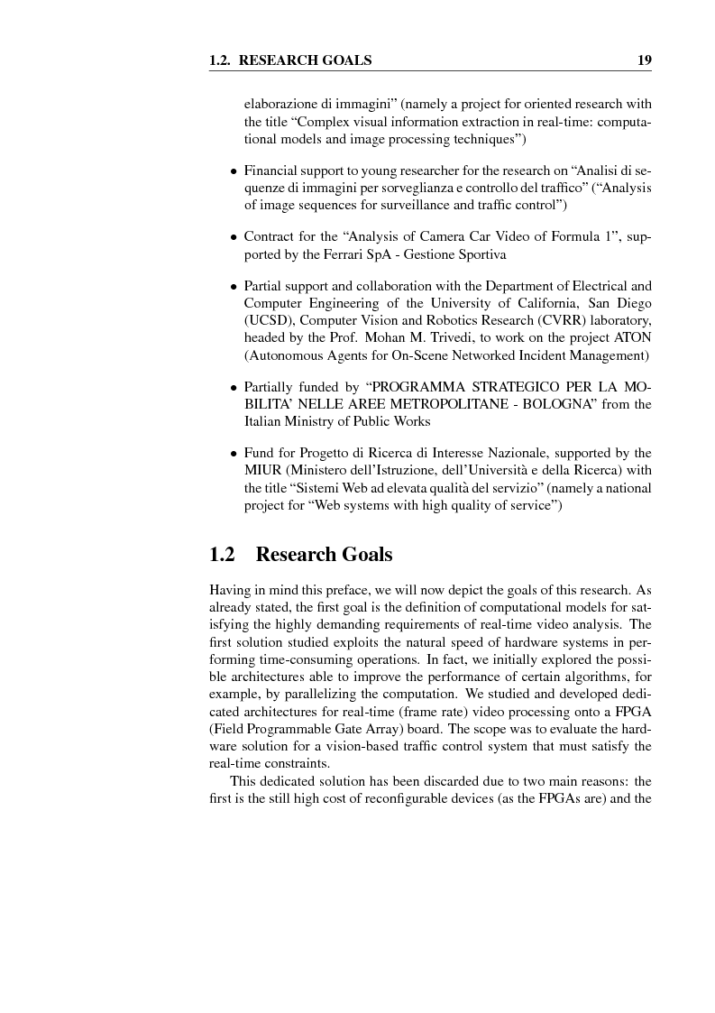 Anteprima della tesi: Models, Algorithms and Architectures for Video Analysis in Real-time, Pagina 4