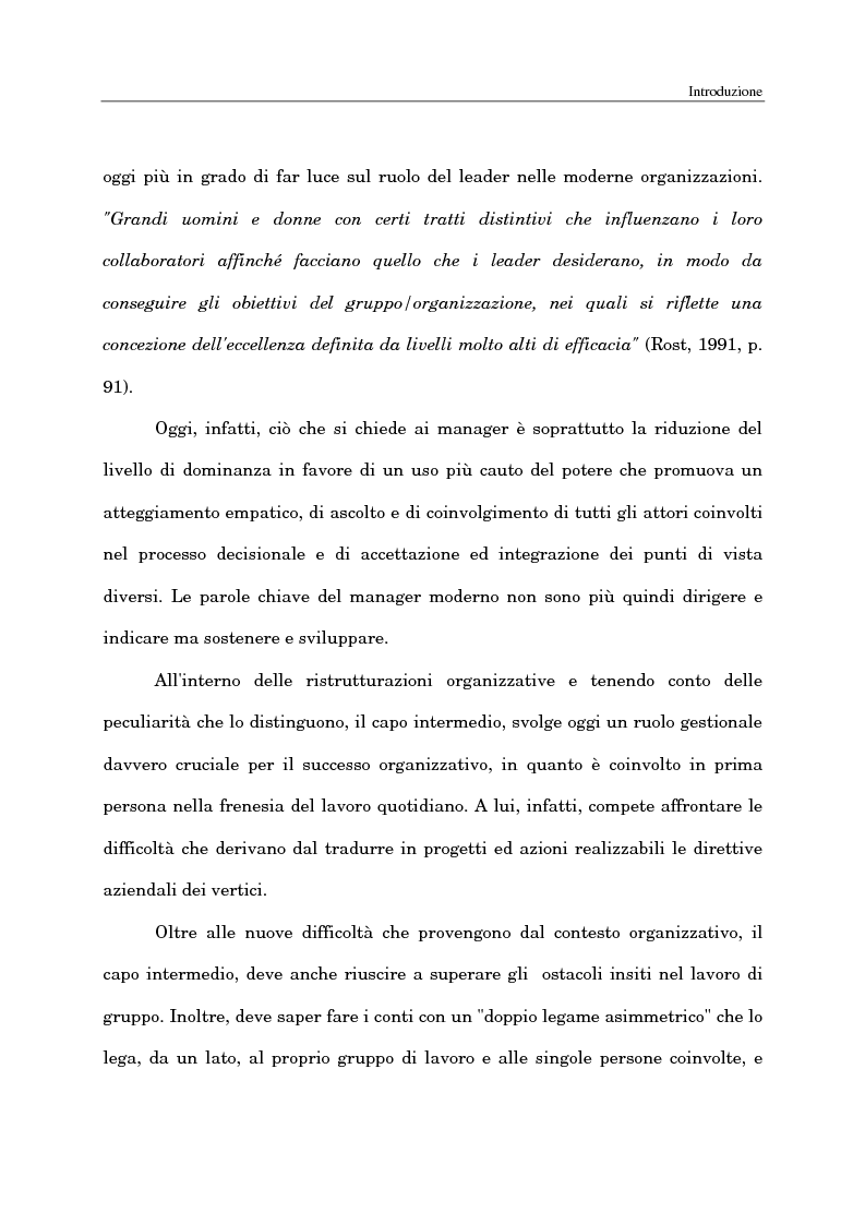 Anteprima della tesi: Il ruolo del capo intermedio oggi, Pagina 3