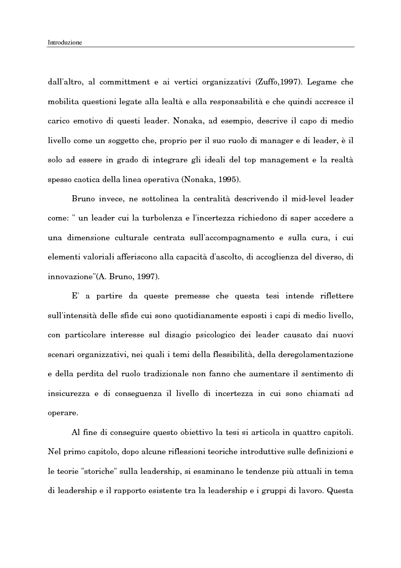 Anteprima della tesi: Il ruolo del capo intermedio oggi, Pagina 4