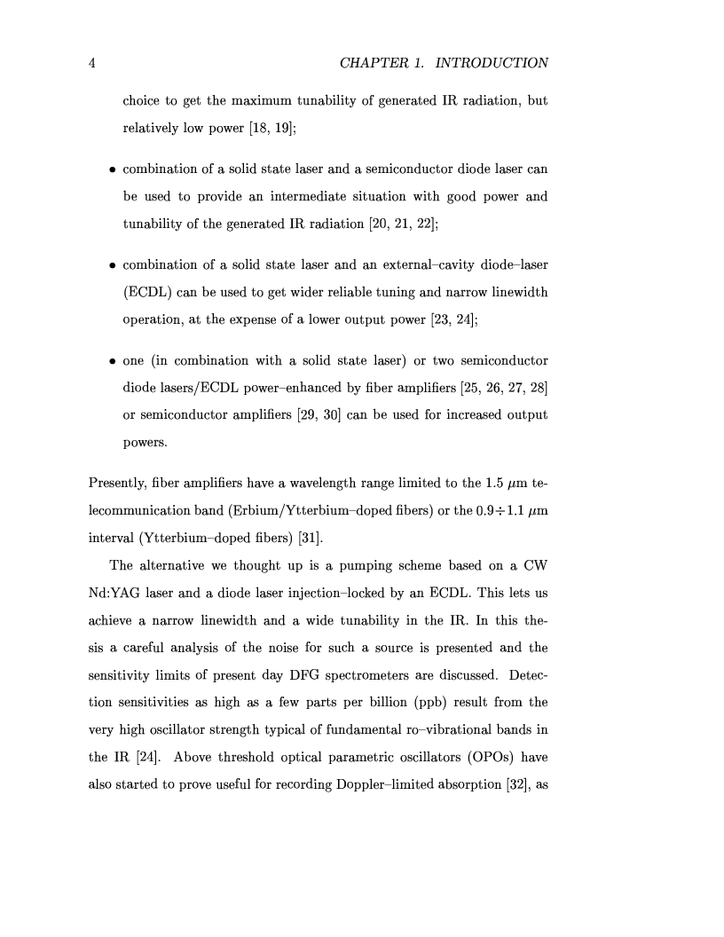 Anteprima della tesi: A tunable and narrow-linewidth difference frequency spectrometer around 4.25 micron for CO2 high-resolution spectroscopy, Pagina 4