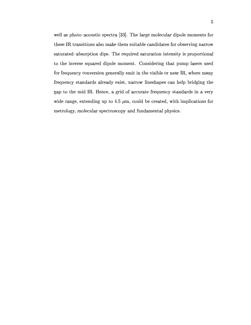 Anteprima della tesi: A tunable and narrow-linewidth difference frequency spectrometer around 4.25 micron for CO2 high-resolution spectroscopy, Pagina 5