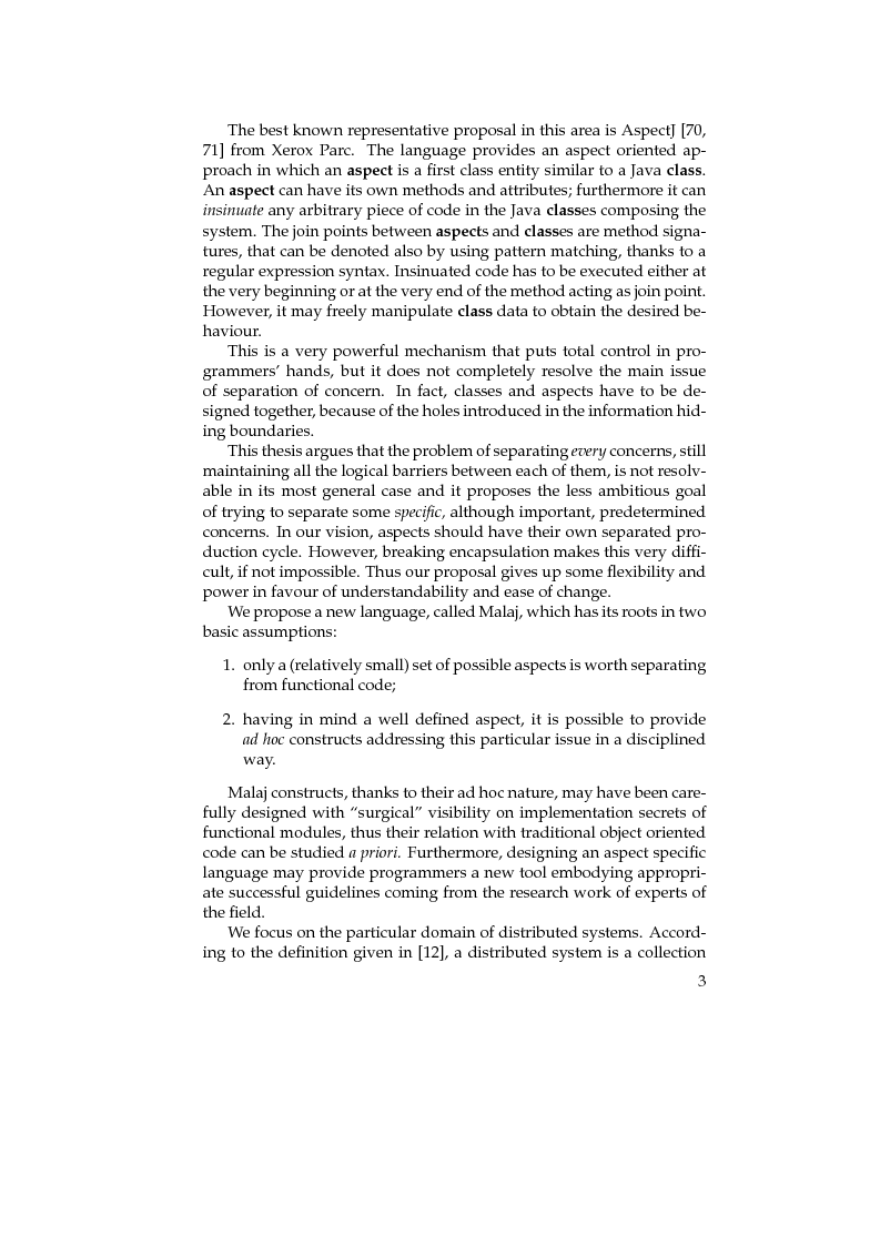 Anteprima della tesi: Towards Software Components for Non Functional Aspects, Pagina 3