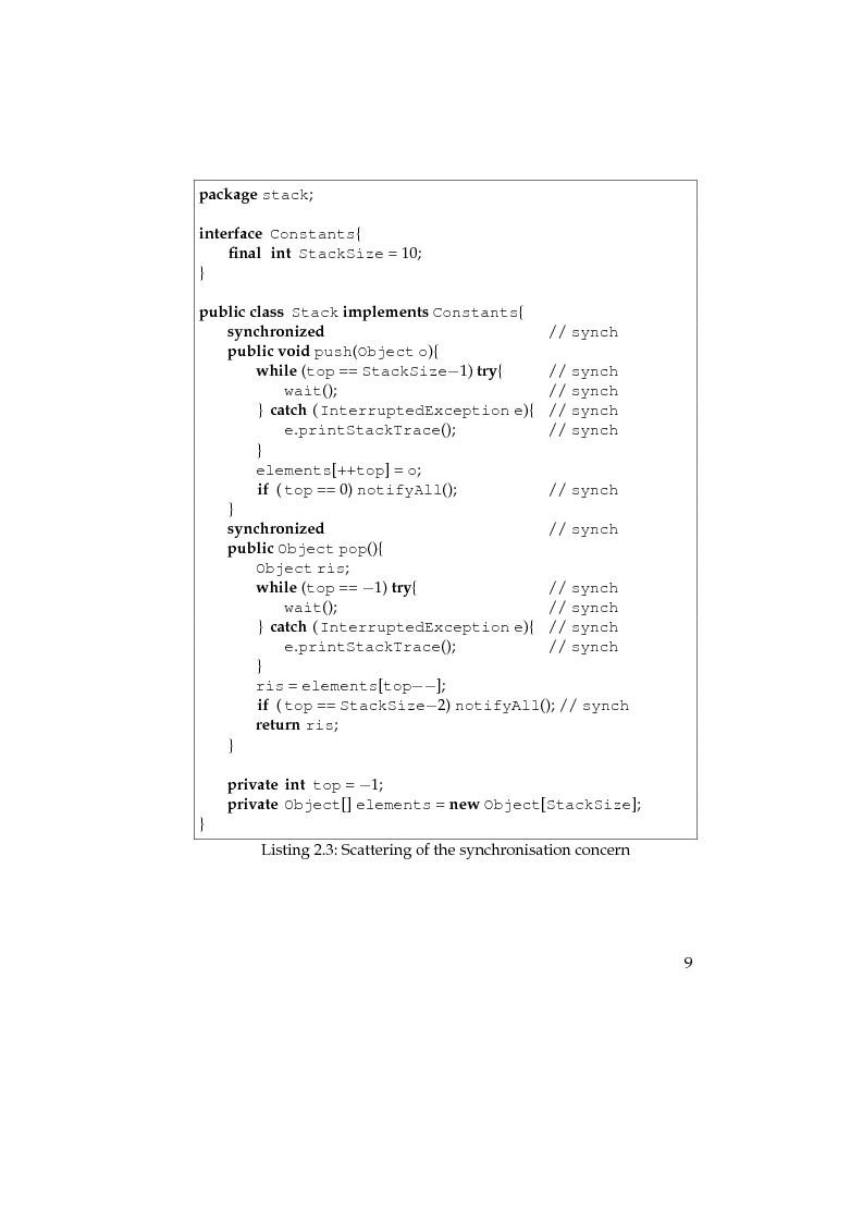 Anteprima della tesi: Towards Software Components for Non Functional Aspects, Pagina 9