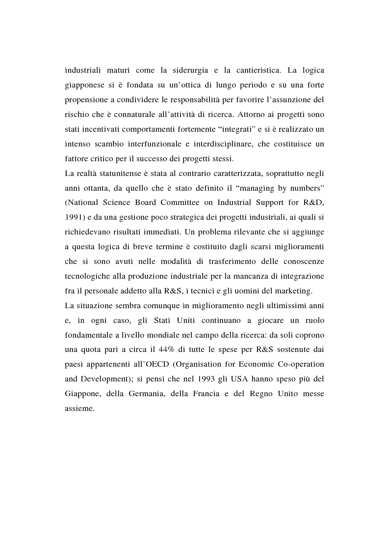 Anteprima della tesi: La ricerca e sviluppo industriale: situazione negli Stati Uniti, Pagina 3