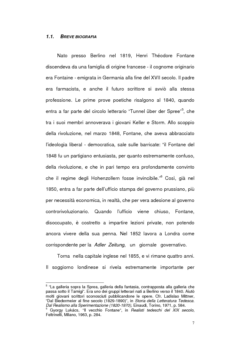 Anteprima della tesi: Letteratura e cinema in Germania. Effi Briest di Theodor Fontane e le sue trasposizioni cinematografiche, Pagina 5