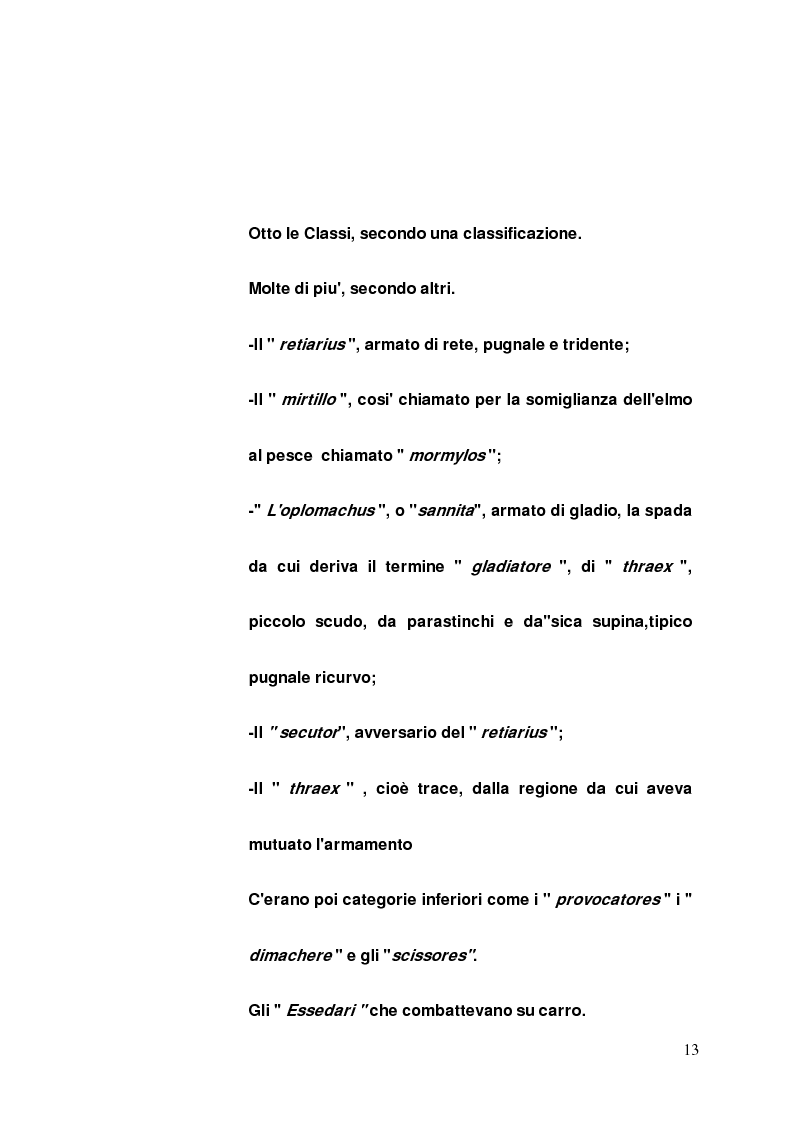 Anteprima della tesi: I gladiatori, Pagina 11