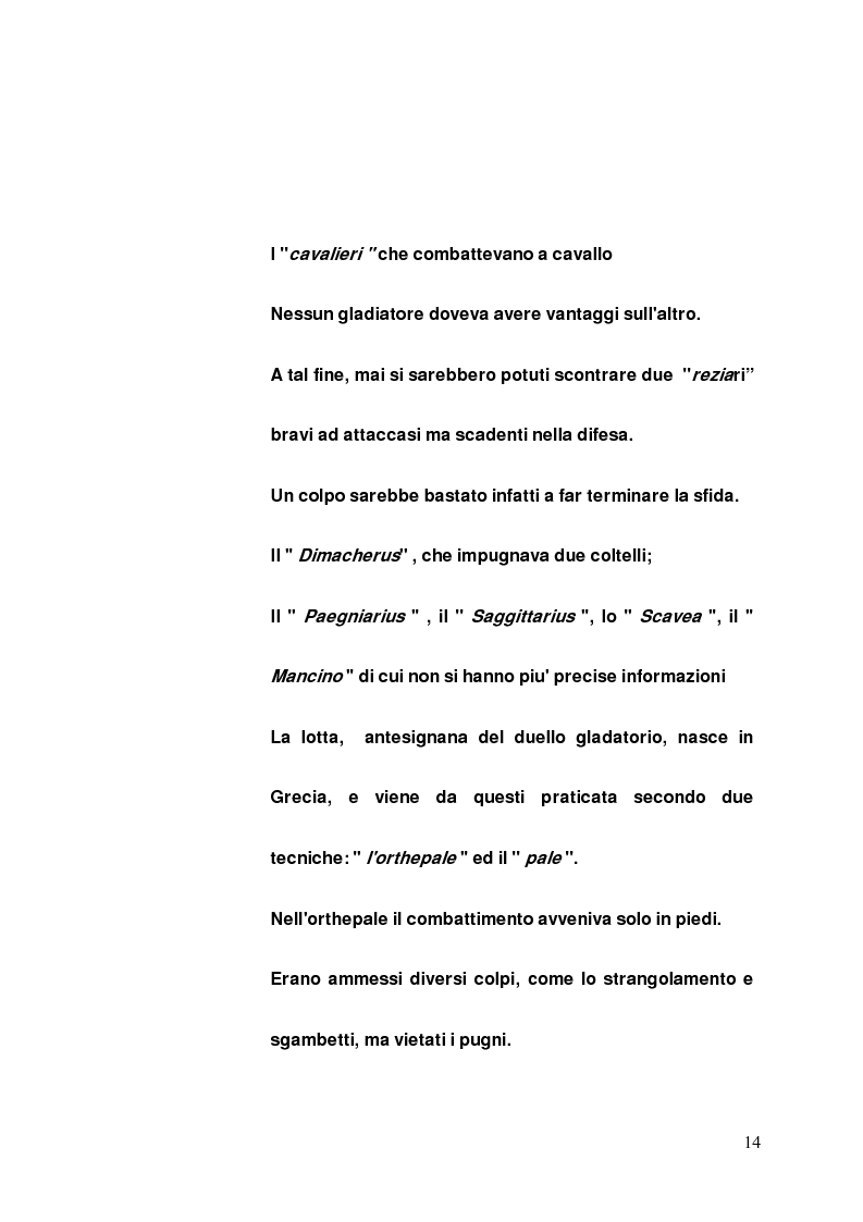 Anteprima della tesi: I gladiatori, Pagina 12