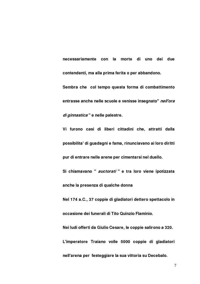 Anteprima della tesi: I gladiatori, Pagina 5