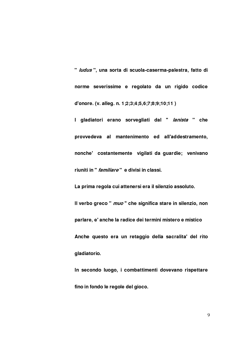 Anteprima della tesi: I gladiatori, Pagina 7