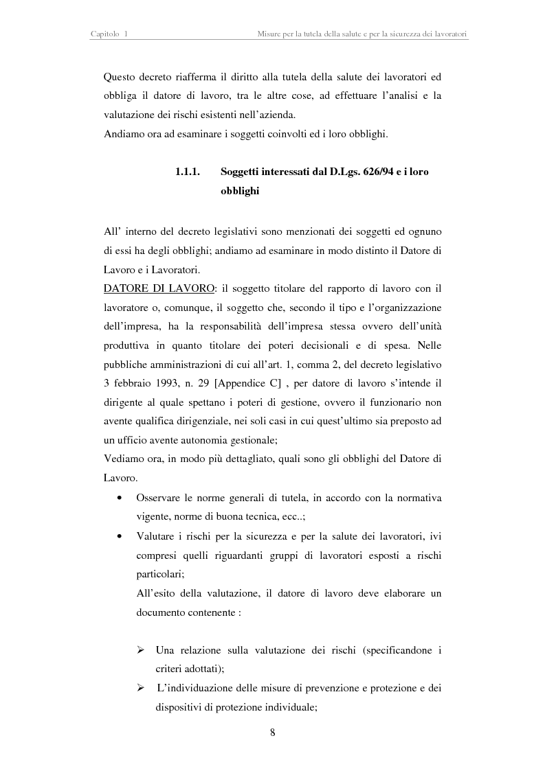 Anteprima della tesi: Stesura di procedure di lavoro per i laboratori di didattica e ricerca scientifica, Pagina 8
