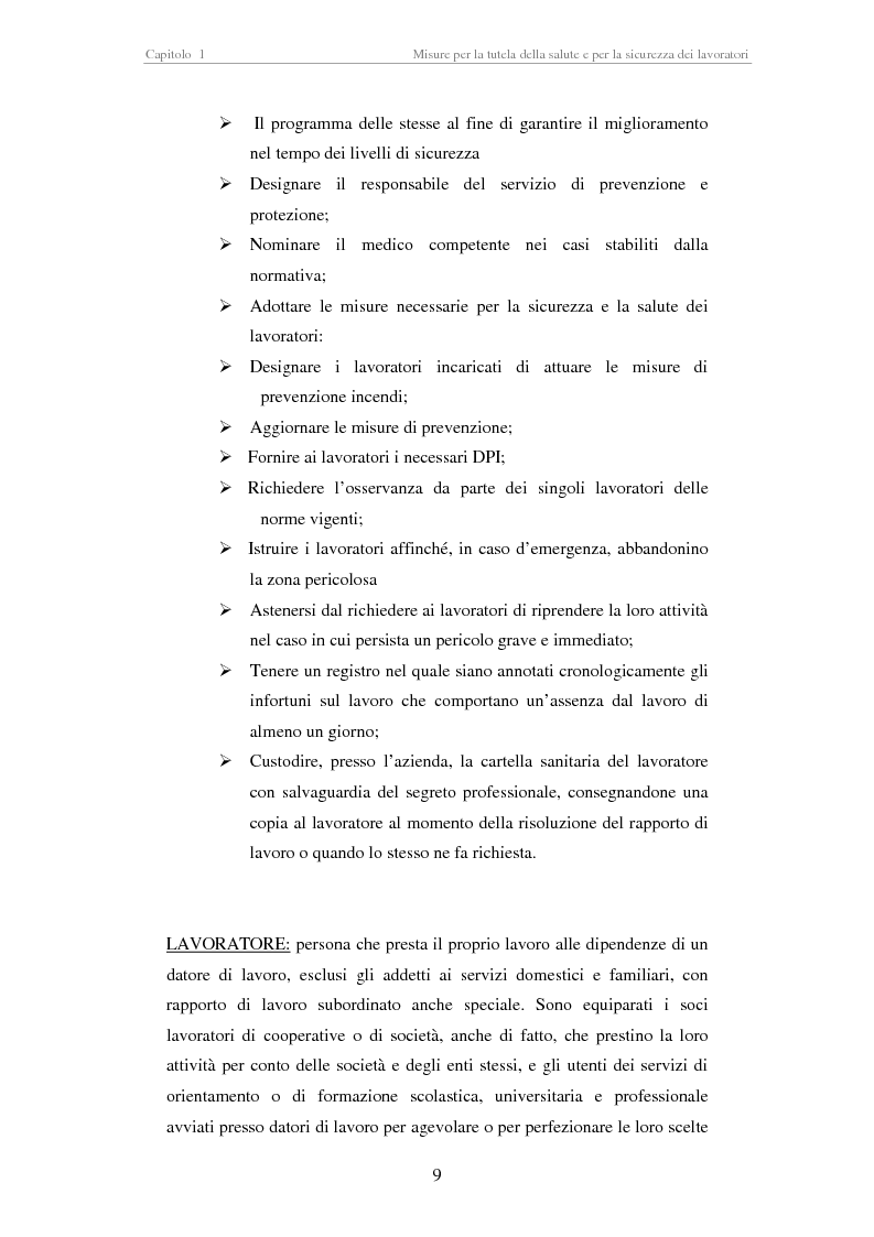 Anteprima della tesi: Stesura di procedure di lavoro per i laboratori di didattica e ricerca scientifica, Pagina 9