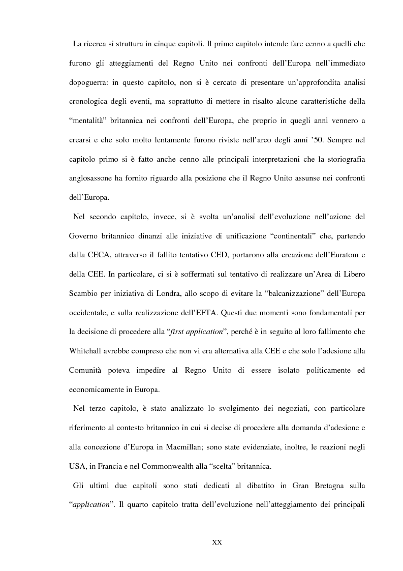 Anteprima della tesi: Una scelta contrastata. L'adesione del Regno Unito alla Comunità europea (1945-1963), Pagina 14