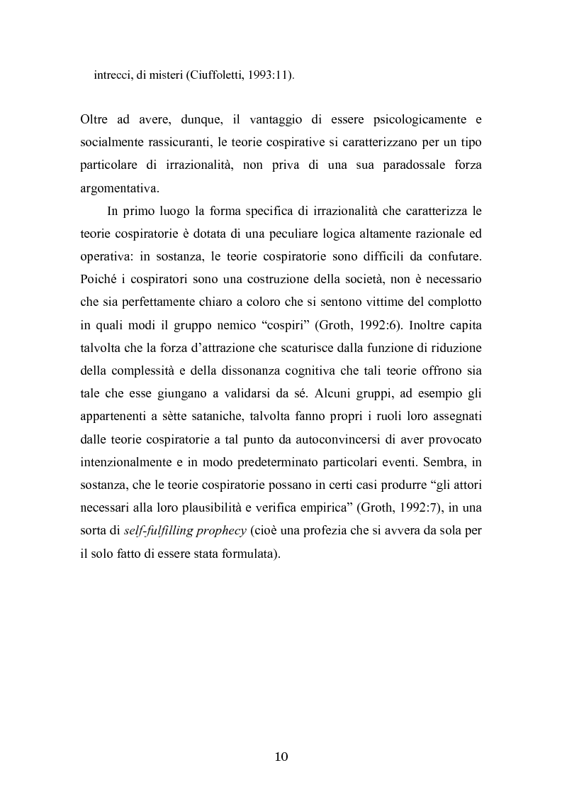 Anteprima della tesi: Complotto, congiura, cospirazione. L'uso politico delle teorie cospiratorie nei quotidiani italiani, Pagina 3