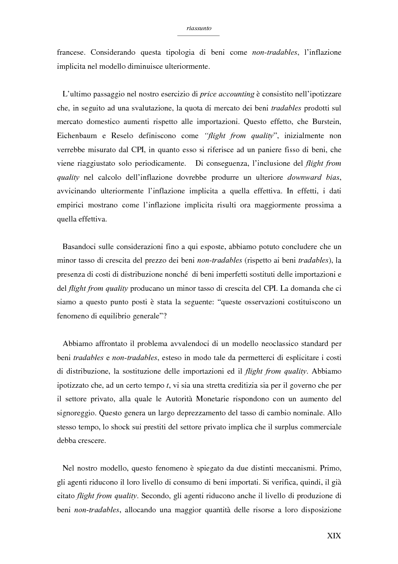 Anteprima della tesi: Un modello per l'analisi delle crisi in un currency peg: il caso brasiliano, Pagina 17
