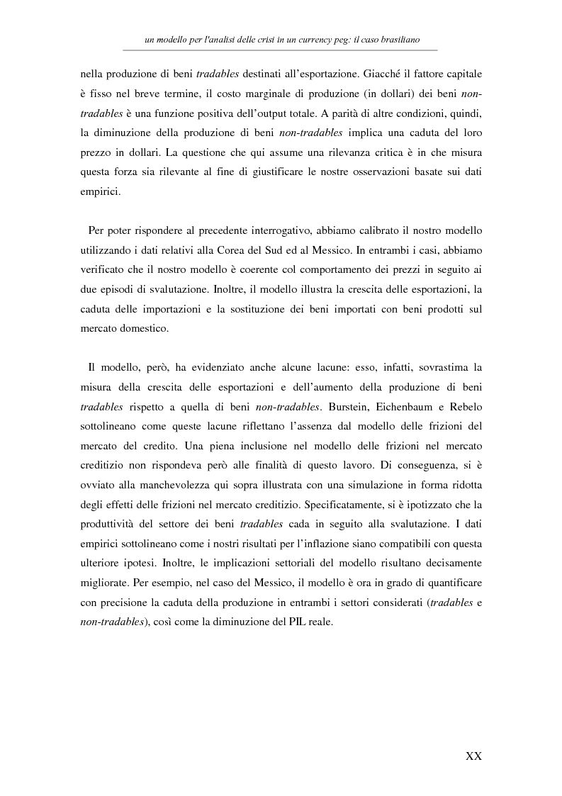 Anteprima della tesi: Un modello per l'analisi delle crisi in un currency peg: il caso brasiliano, Pagina 18