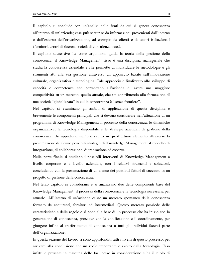 Anteprima della tesi: La selezione e la formazione on-line come supporto alla gestione del capitale intellettuale, Pagina 2