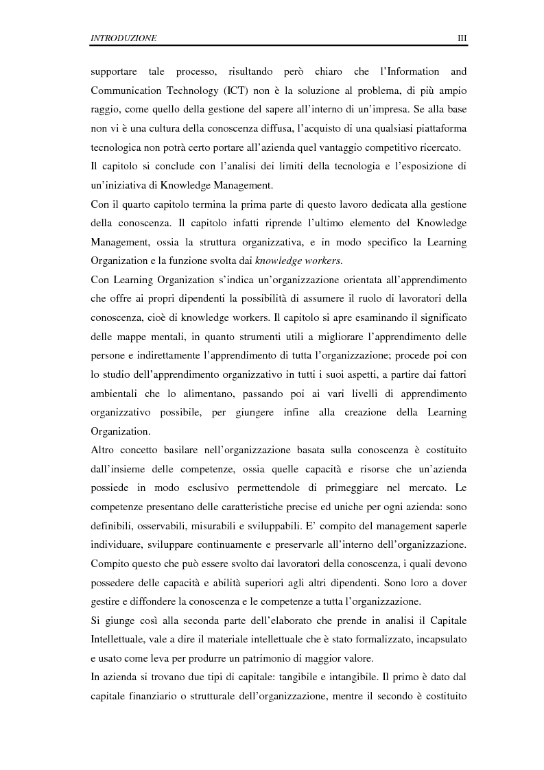 Anteprima della tesi: La selezione e la formazione on-line come supporto alla gestione del capitale intellettuale, Pagina 3
