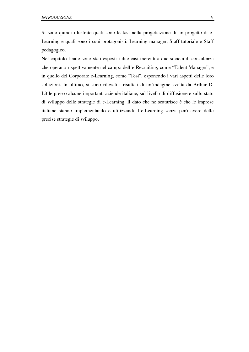 Anteprima della tesi: La selezione e la formazione on-line come supporto alla gestione del capitale intellettuale, Pagina 5