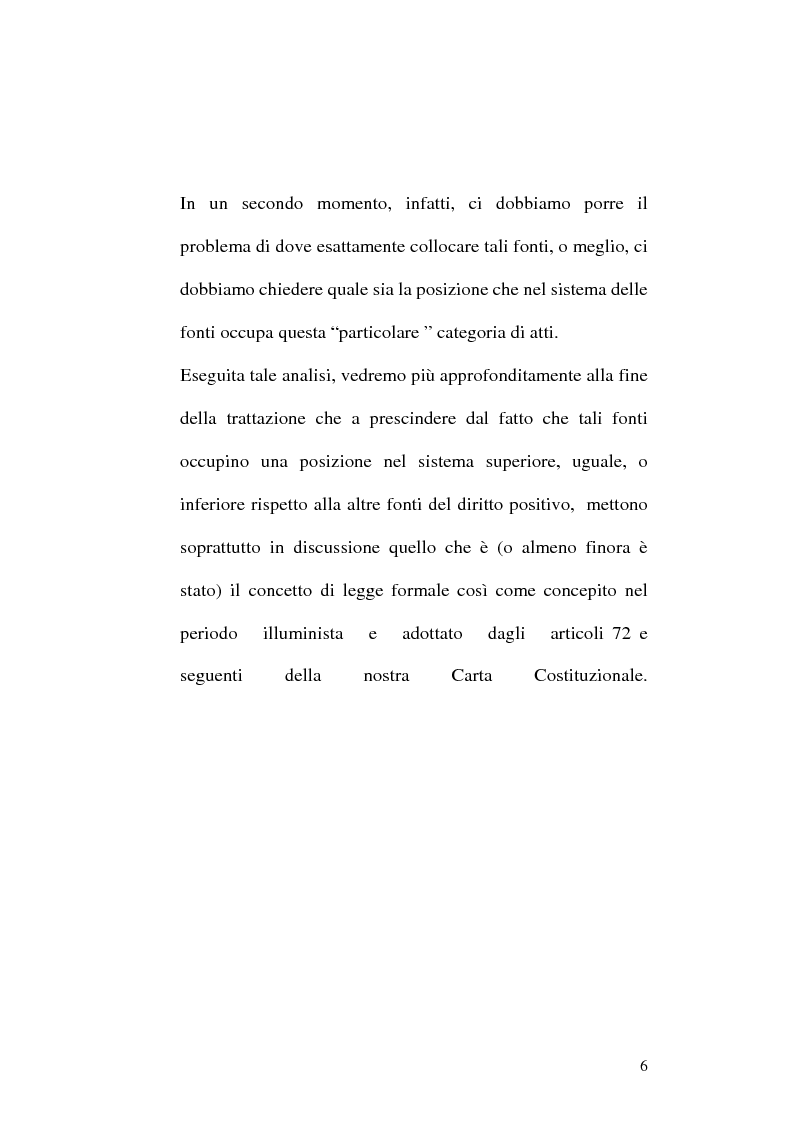 Anteprima della tesi: Le fonti dell'ordinamento italiano: fonti atipiche e leggi rinforzate, Pagina 2
