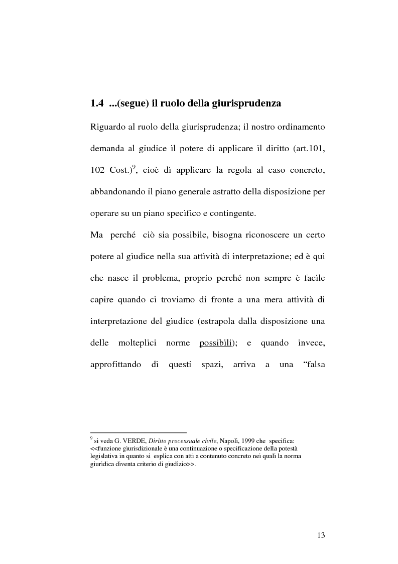 Anteprima della tesi: Le fonti dell'ordinamento italiano: fonti atipiche e leggi rinforzate, Pagina 9