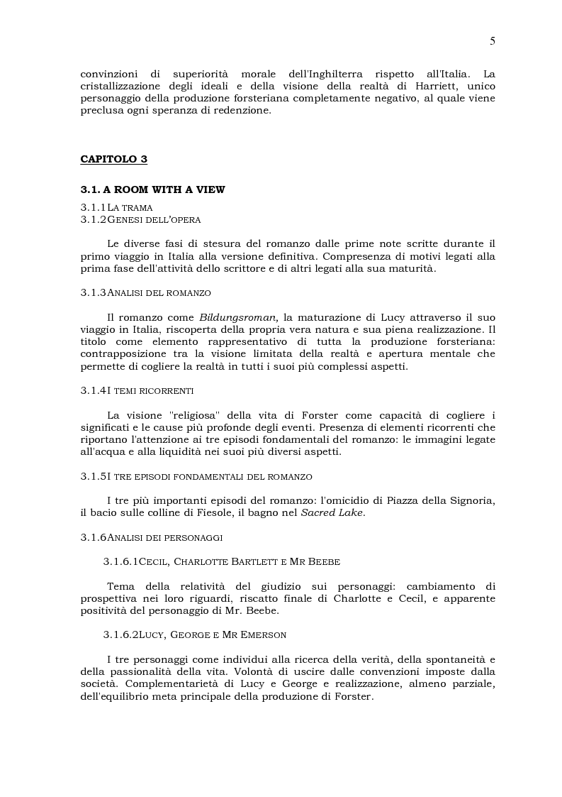 Anteprima della tesi: Il viaggio come ricerca del Sè: due romanzi di E.M. Forster, Pagina 5