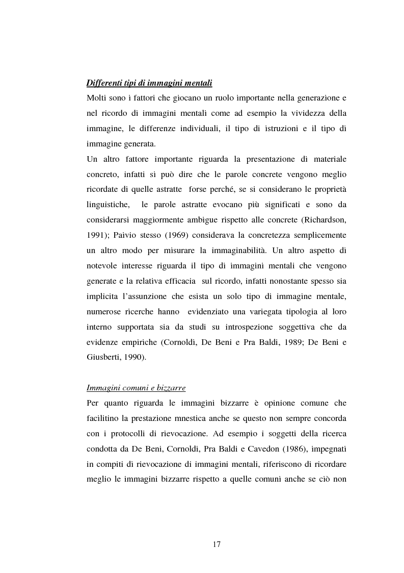 Anteprima della tesi: Processi di memoria e immaginazione in soggetti anziani, Pagina 13