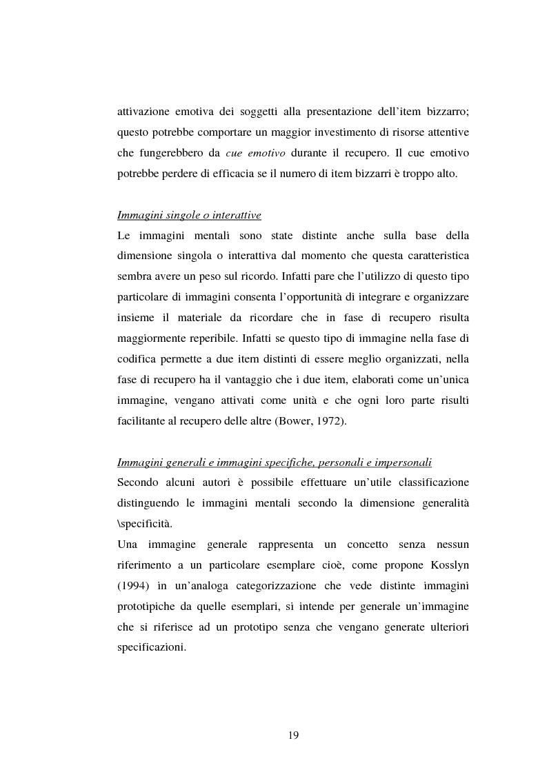 Anteprima della tesi: Processi di memoria e immaginazione in soggetti anziani, Pagina 15