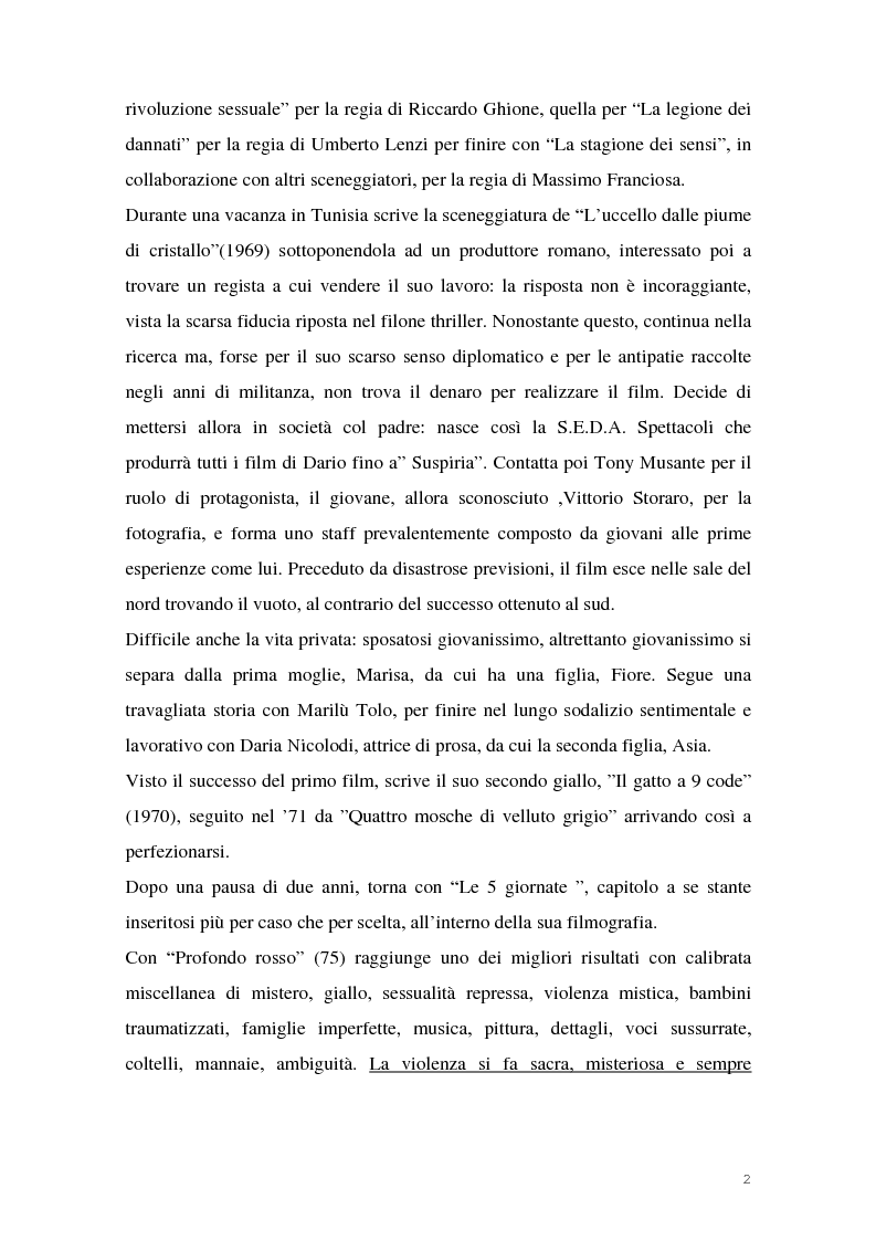 Anteprima della tesi: I film di Dario Argento, Pagina 4