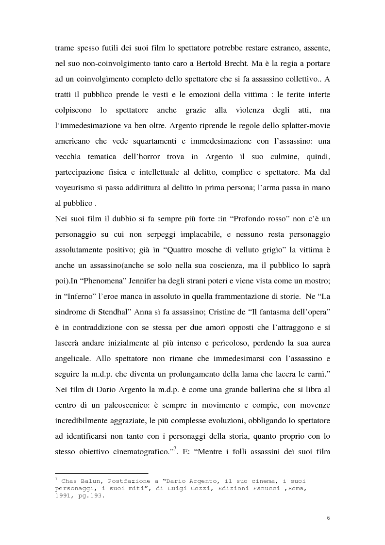Anteprima della tesi: I film di Dario Argento, Pagina 8