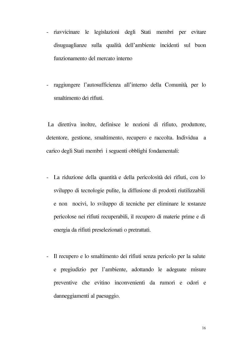 Anteprima della tesi: La disciplina giuridica della gestione dei rifiuti, Pagina 11
