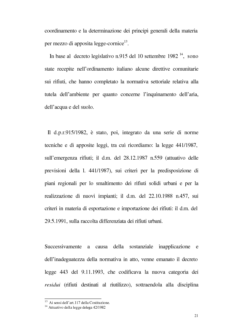 Anteprima della tesi: La disciplina giuridica della gestione dei rifiuti, Pagina 16